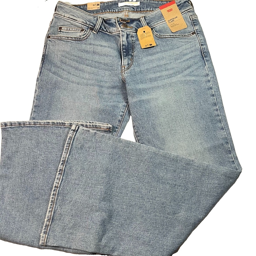 Levi's Jeans Women's Superlow Flare 31x32 Bootcut Loose Straight Jeans NWT